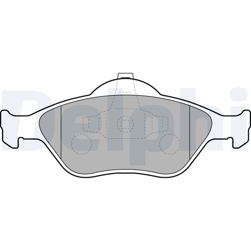 Stabdžių trinkelių rinkinys, stovėjimo stabdys DELPHI LP1469