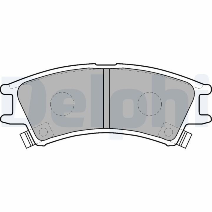 Stabdžių trinkelių rinkinys, stovėjimo stabdys DELPHI LP1502