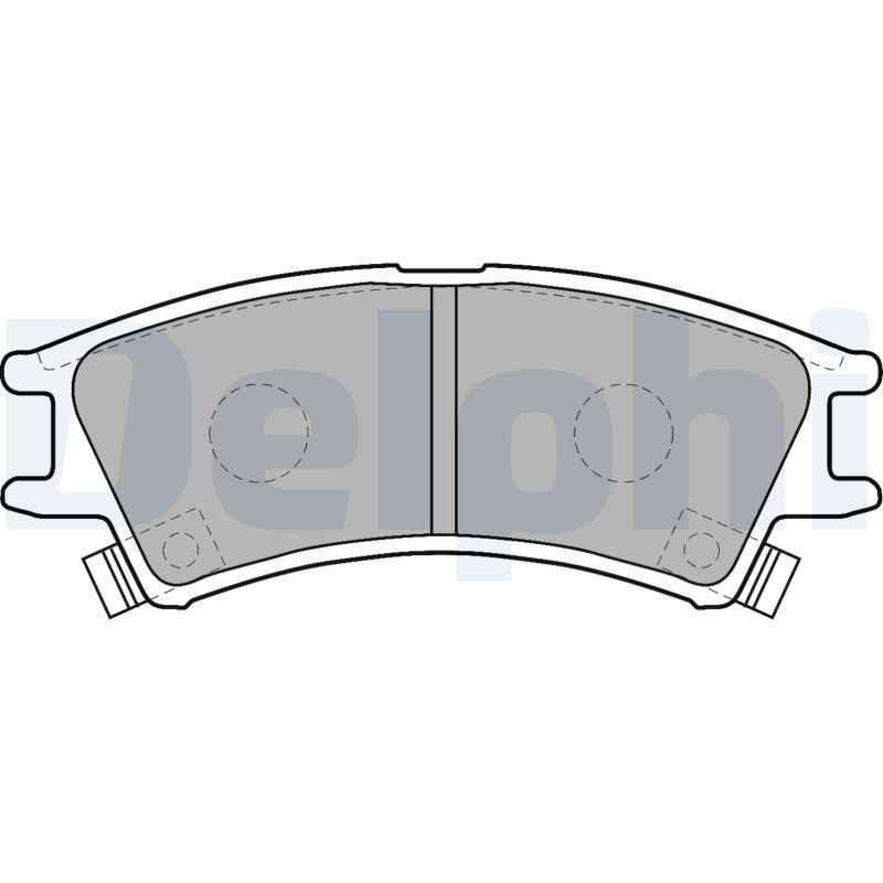 Stabdžių trinkelių rinkinys, stovėjimo stabdys DELPHI LP1502