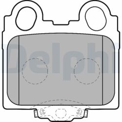 Stabdžių trinkelių rinkinys, diskinis stabdys DELPHI LP1510