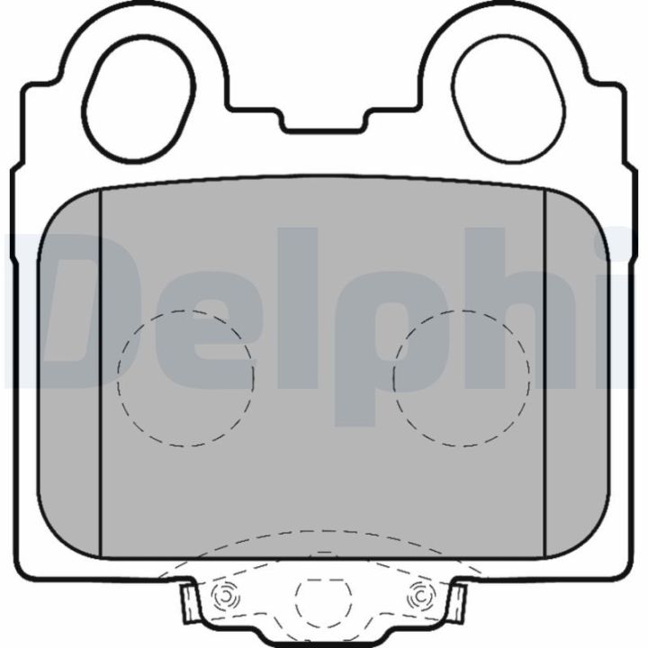 Stabdžių trinkelių rinkinys, diskinis stabdys DELPHI LP1510