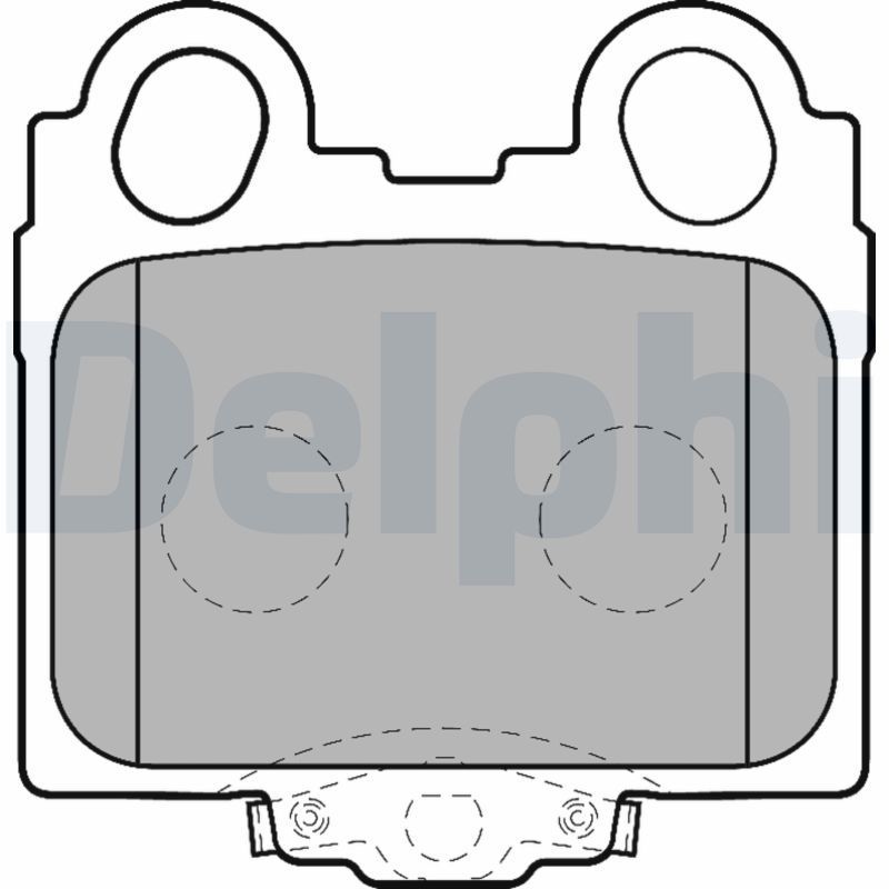 Stabdžių trinkelių rinkinys, diskinis stabdys DELPHI LP1510