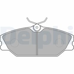 Stabdžių trinkelių rinkinys, diskinis stabdys DELPHI LP1524