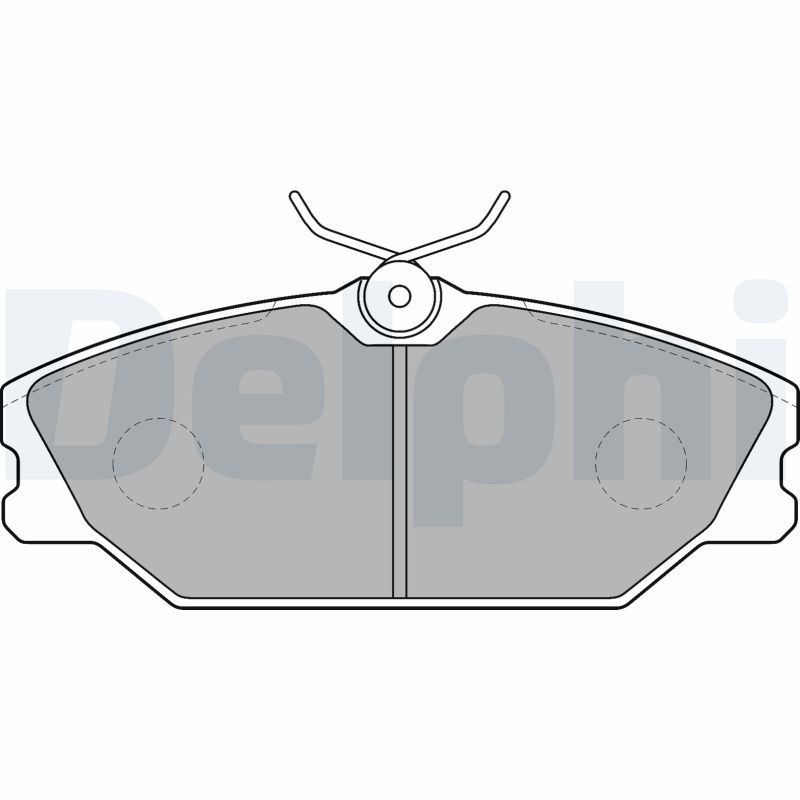 Stabdžių trinkelių rinkinys, diskinis stabdys DELPHI LP1524