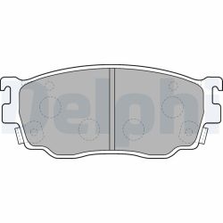 Stabdžių trinkelių rinkinys, diskinis stabdys DELPHI LP1527