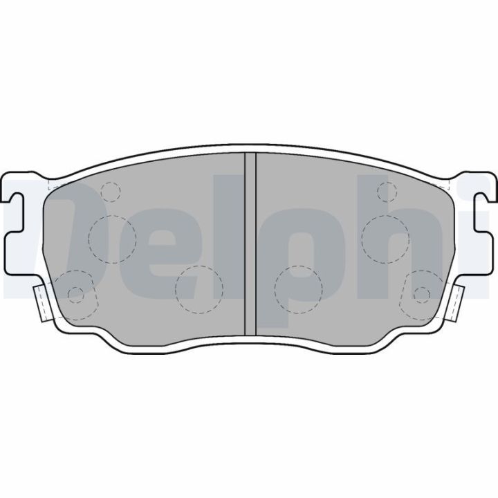 Stabdžių trinkelių rinkinys, diskinis stabdys DELPHI LP1527