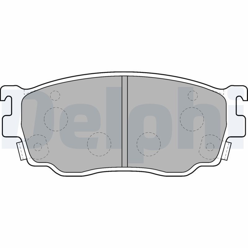 Stabdžių trinkelių rinkinys, diskinis stabdys DELPHI LP1527