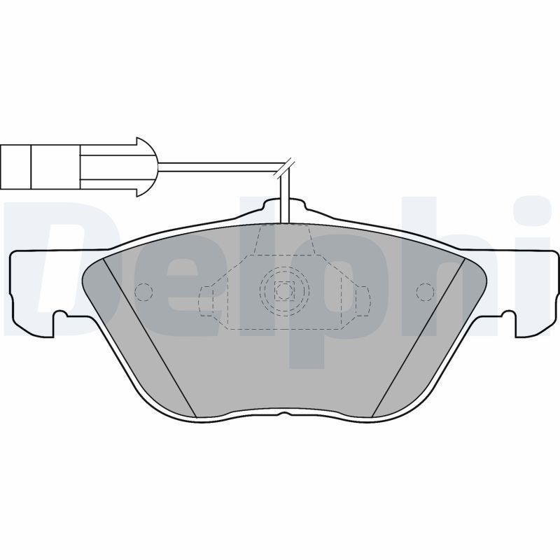 Stabdžių trinkelių rinkinys, diskinis stabdys DELPHI LP1537
