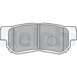 Stabdžių trinkelių rinkinys, diskinis stabdys DELPHI LP1539