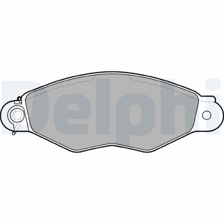 Stabdžių trinkelių rinkinys, diskinis stabdys DELPHI LP1610