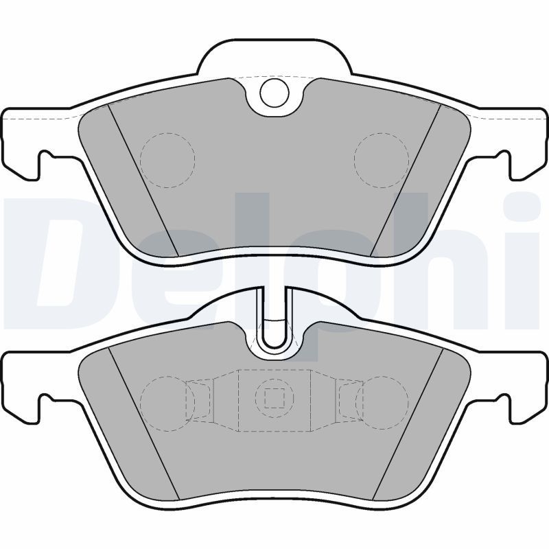 Stabdžių trinkelių rinkinys, diskinis stabdys DELPHI LP1657