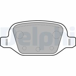 Stabdžių trinkelių rinkinys, diskinis stabdys DELPHI LP1678