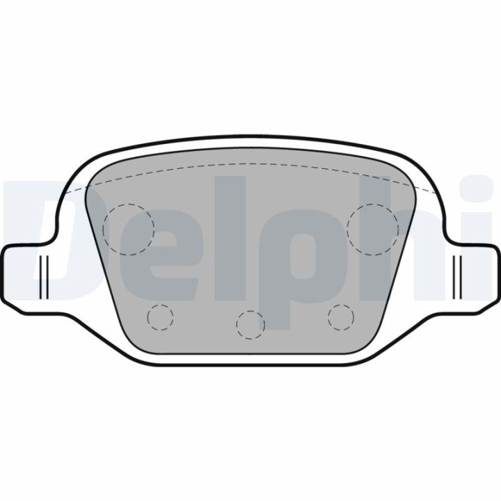 Stabdžių trinkelių rinkinys, diskinis stabdys DELPHI LP1678