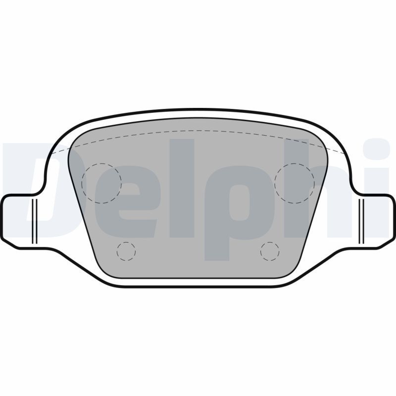 Stabdžių trinkelių rinkinys, diskinis stabdys DELPHI LP1685