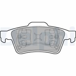 Stabdžių trinkelių rinkinys, diskinis stabdys DELPHI LP1701