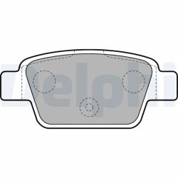 Stabdžių trinkelių rinkinys, diskinis stabdys DELPHI LP1719