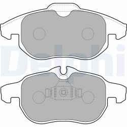 Stabdžių trinkelių rinkinys, diskinis stabdys DELPHI LP1723