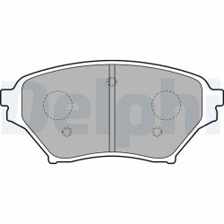 Stabdžių trinkelių rinkinys, diskinis stabdys DELPHI LP1761