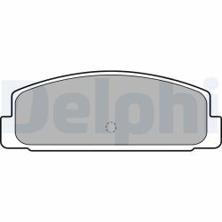 Stabdžių trinkelių rinkinys, diskinis stabdys DELPHI LP1766