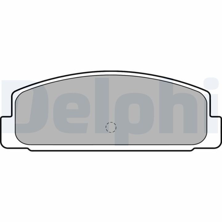 Stabdžių trinkelių rinkinys, diskinis stabdys DELPHI LP1766