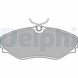 Stabdžių trinkelių rinkinys, diskinis stabdys DELPHI LP1767