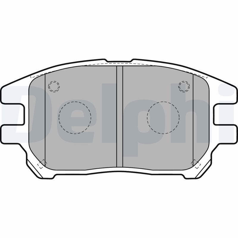 Stabdžių trinkelių rinkinys, diskinis stabdys DELPHI LP1768