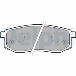 Stabdžių trinkelių rinkinys, diskinis stabdys DELPHI LP1771