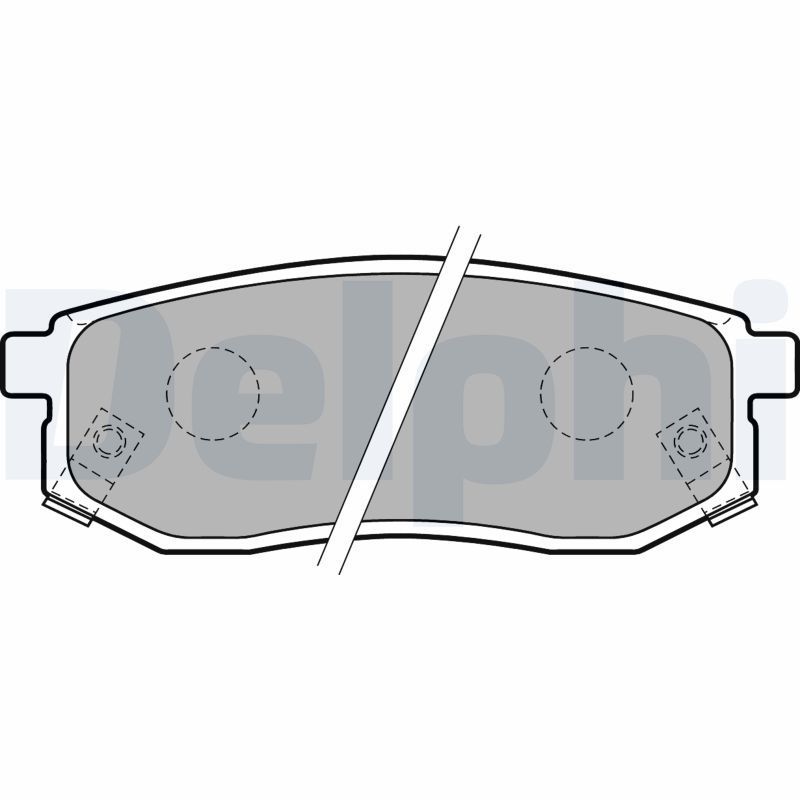 Stabdžių trinkelių rinkinys, diskinis stabdys DELPHI LP1771