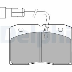 Stabdžių trinkelių rinkinys, diskinis stabdys DELPHI LP1775