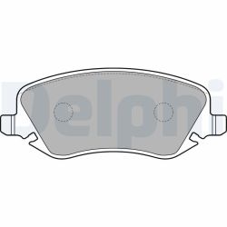 Stabdžių trinkelių rinkinys, diskinis stabdys DELPHI LP1795