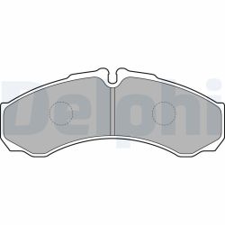 Stabdžių trinkelių rinkinys, diskinis stabdys DELPHI LP1802