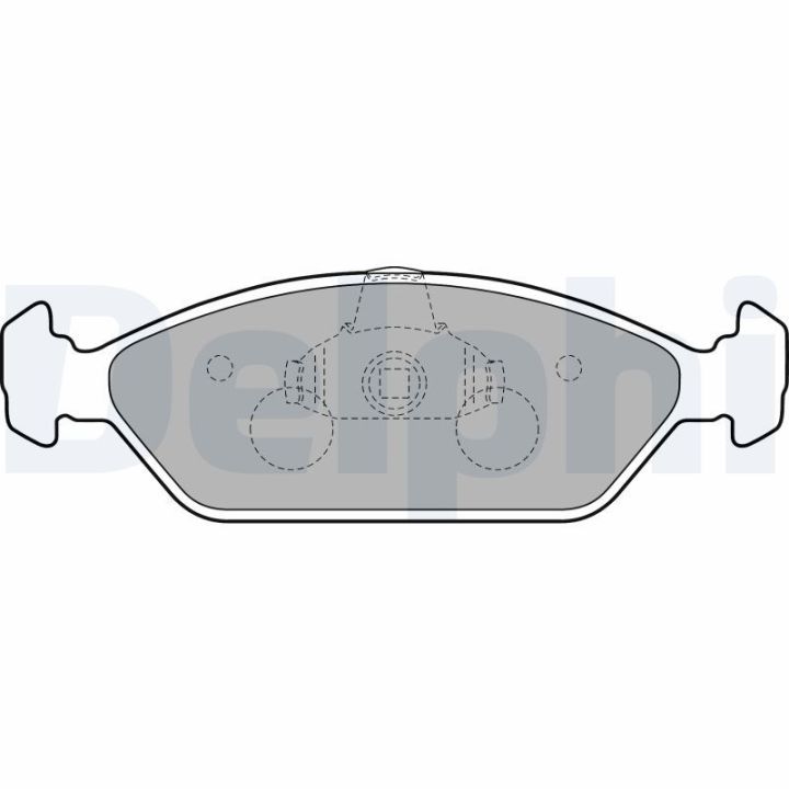 Stabdžių trinkelių rinkinys, diskinis stabdys DELPHI LP1805