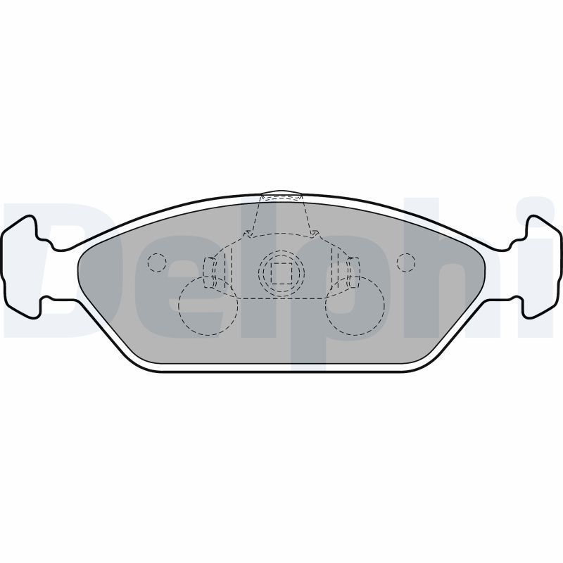 Stabdžių trinkelių rinkinys, diskinis stabdys DELPHI LP1805