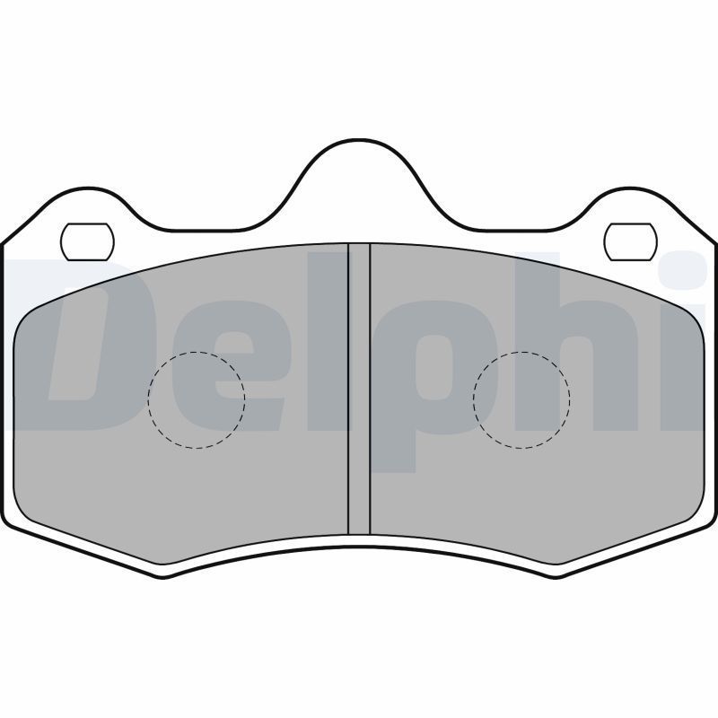 Stabdžių trinkelių rinkinys, stovėjimo stabdys DELPHI LP1809