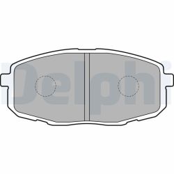 Stabdžių trinkelių rinkinys, diskinis stabdys DELPHI LP1819