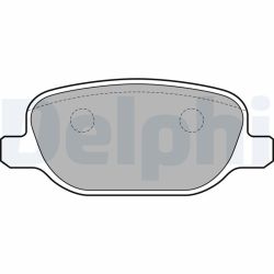 Stabdžių trinkelių rinkinys, diskinis stabdys DELPHI LP1845