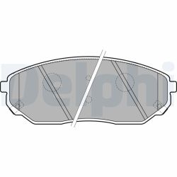 Stabdžių trinkelių rinkinys, diskinis stabdys DELPHI LP1849