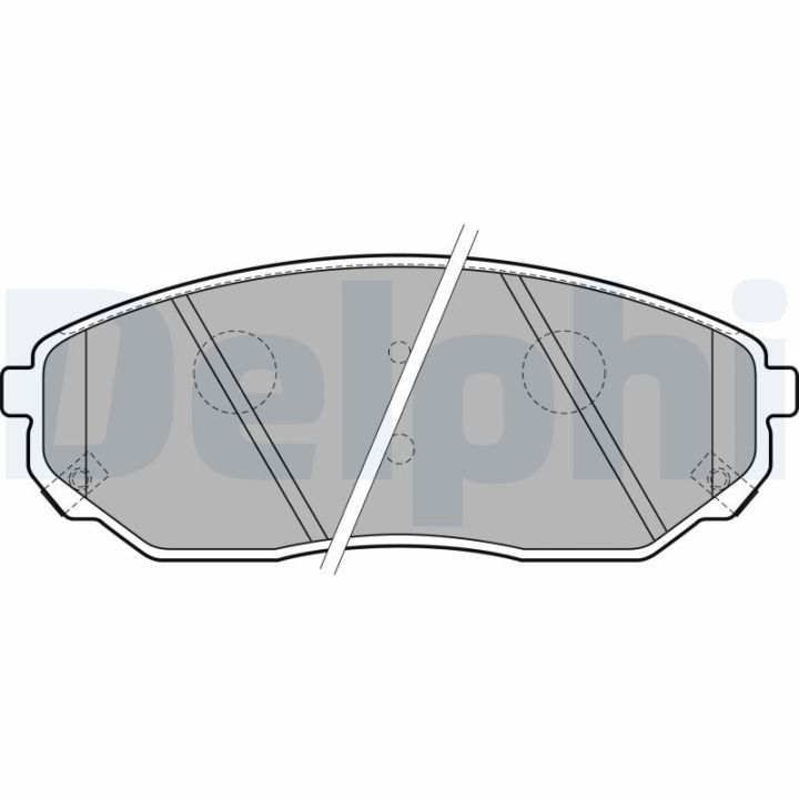 Stabdžių trinkelių rinkinys, diskinis stabdys DELPHI LP1849