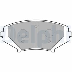 Stabdžių trinkelių rinkinys, diskinis stabdys DELPHI LP1867