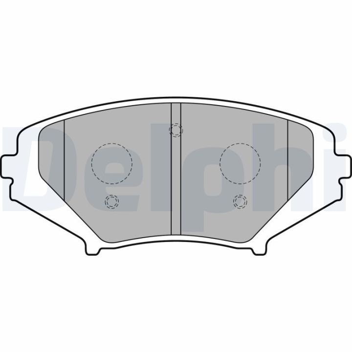 Stabdžių trinkelių rinkinys, diskinis stabdys DELPHI LP1867