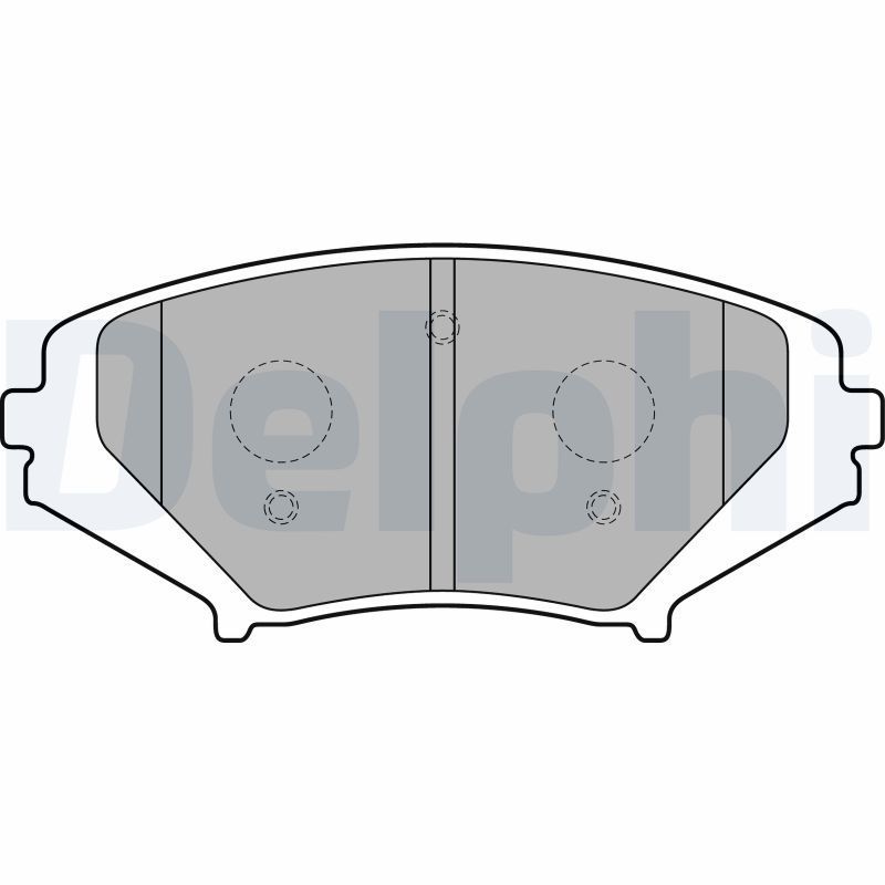 Stabdžių trinkelių rinkinys, diskinis stabdys DELPHI LP1867