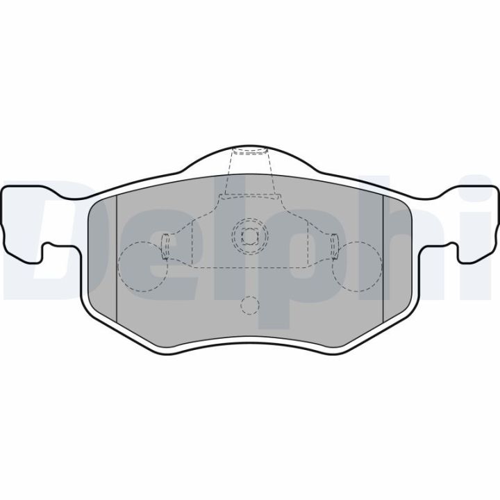 Stabdžių trinkelių rinkinys, diskinis stabdys DELPHI LP1900