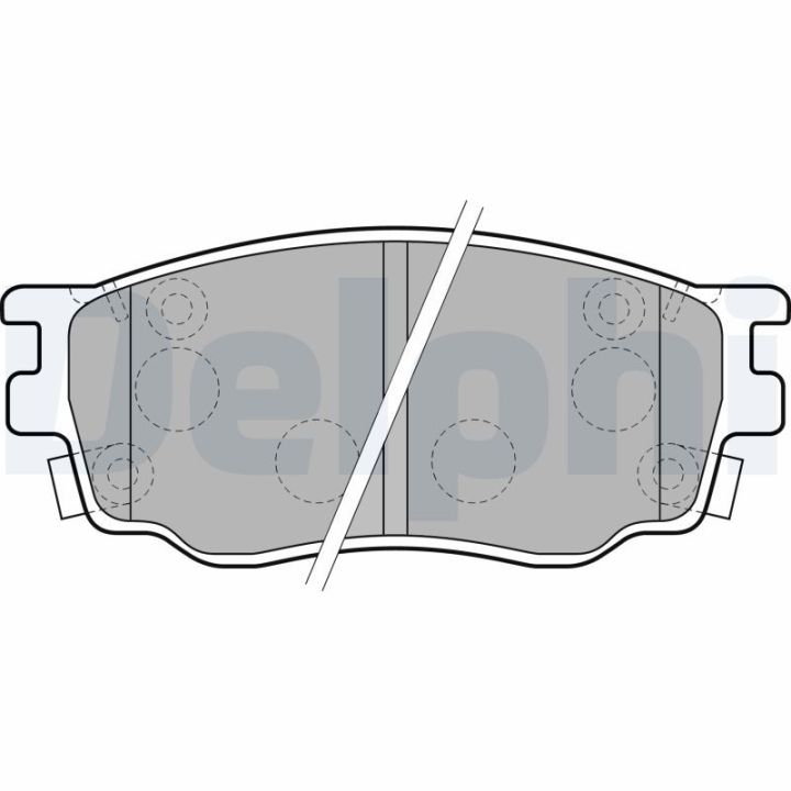 Stabdžių trinkelių rinkinys, diskinis stabdys DELPHI LP1916