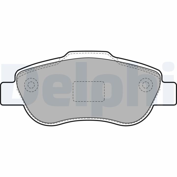 Stabdžių trinkelių rinkinys, diskinis stabdys DELPHI LP1929