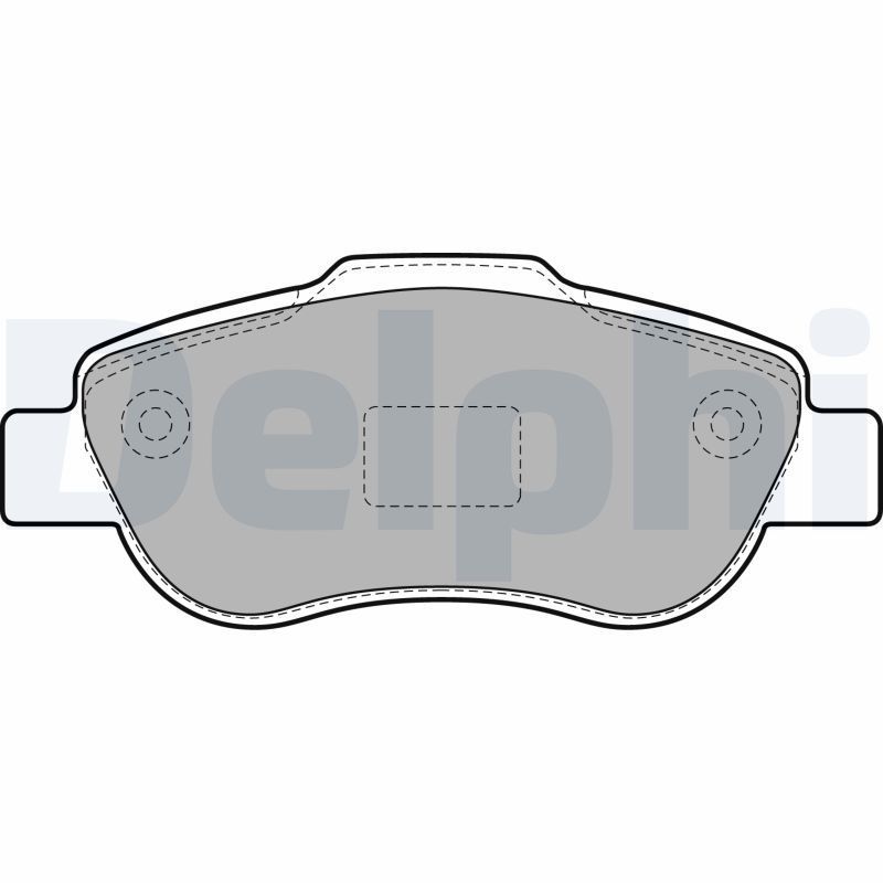 Stabdžių trinkelių rinkinys, diskinis stabdys DELPHI LP1929