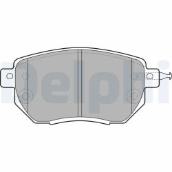 Stabdžių trinkelių rinkinys, diskinis stabdys DELPHI LP1986