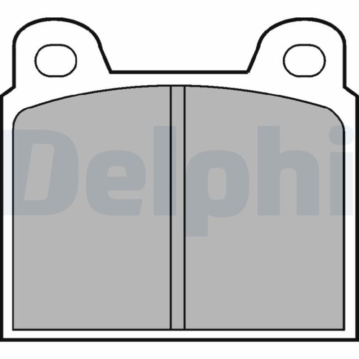 Stabdžių trinkelių rinkinys, diskinis stabdys DELPHI LP20
