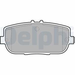 Stabdžių trinkelių rinkinys, diskinis stabdys DELPHI LP2027