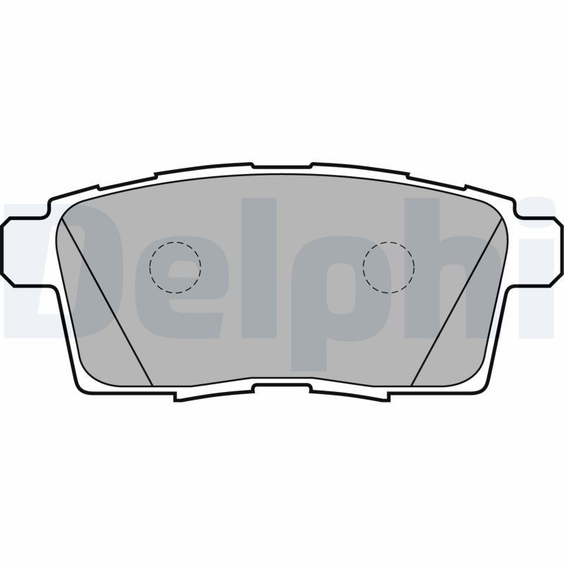 Stabdžių trinkelių rinkinys, diskinis stabdys DELPHI LP2052