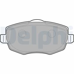 Stabdžių trinkelių rinkinys, diskinis stabdys DELPHI LP2064